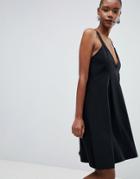 Selected Kassia A-line Midi Dress - Black