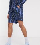 Asos Made In Kenya Slim Fit Polka Dot Shorts Two-piece-blues