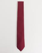 Twisted Tailor Tie In Burgundy-red