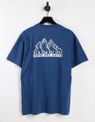 Napapijri Saretine Back Print T-shirt In Blue-blues