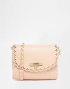 Asos Scallop Cross Body Bag With Laser Cut Out - Nude