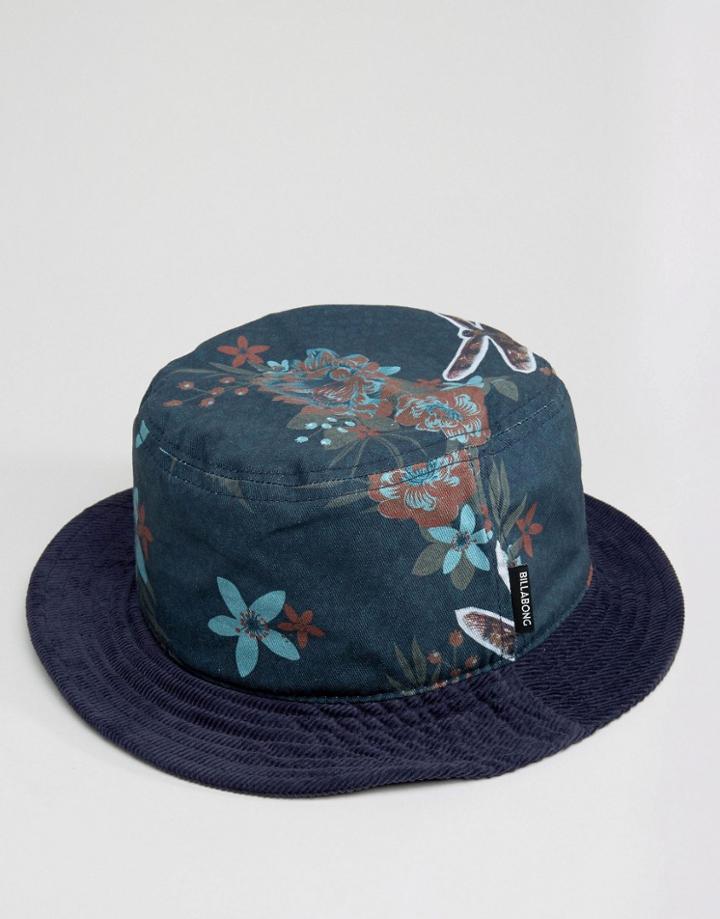 Billabong Floral Bucket Hat - Navy