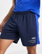 Asos 4505 Skinny Workout Shorts With Pocket-blues