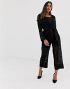 Vila Lace Suit Pants - Black