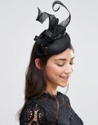 Boardmans Rhinestone Fascinator Headband - Black