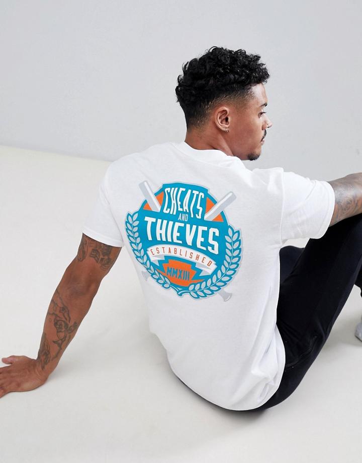 Cheats & Thieves Established Back Print T-shirt - White