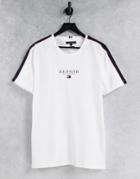 Tommy Hilfiger Taped Shoulder T-shirt In White