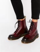 Dr Martens Pascal Cherry Red 8-eye Boots - Cherry Red