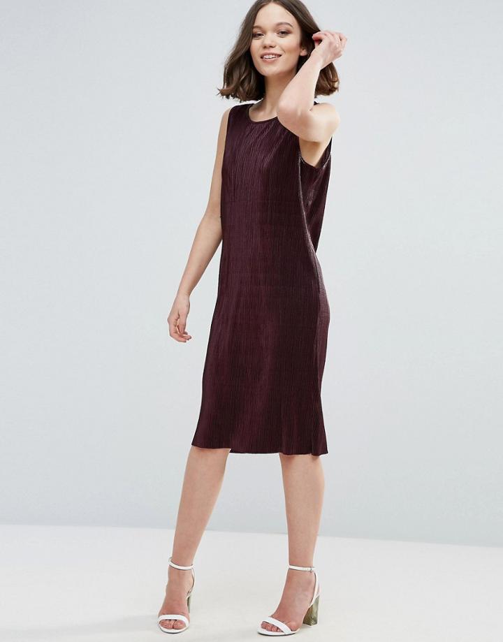 Ichi Shift Dress - Red