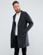 Mango Man Overcoat In Gray - Gray