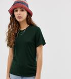 Weekday Grace T-shirt In Dark Green - Green