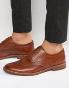 Aldo Bartolello Leather Brogue Shoes - Tan