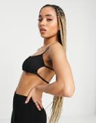 Missyempire Strappy Back Crop Top In Black