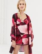 B By Ted Baker Porcelain Rose Printed Kimono - Purple