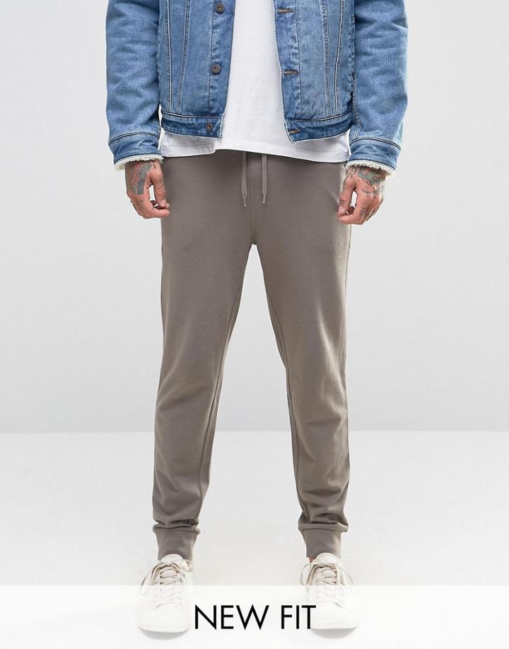 Asos Skinny Joggers In Gray - Gray