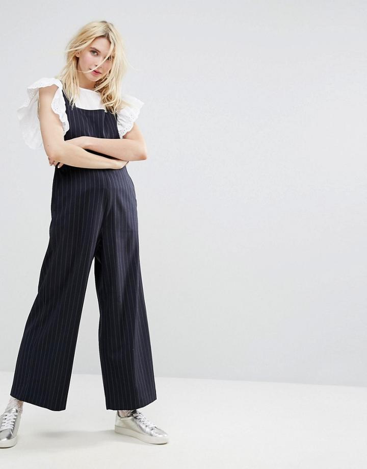 Paul & Joe Sister Pinstripe Jumpsuit - Black