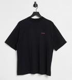 Collusion Unisex Oversized Logo T-shirt With Pink Print-black