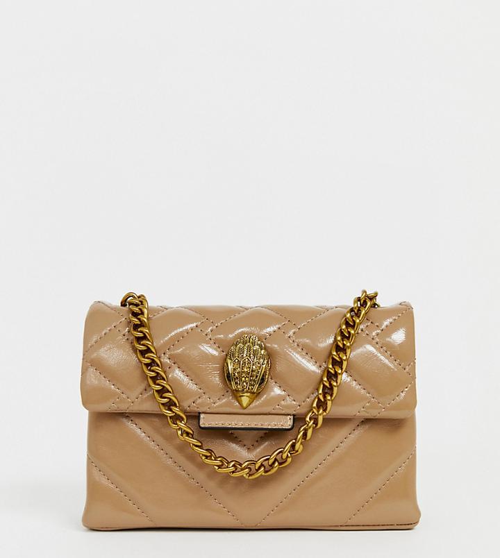 Kurt Geiger London Kensington Leather Belt Bag In Pink - Pink