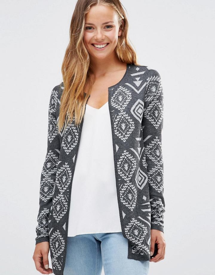 Vero Moda Diamond Print Cardigan - Multi