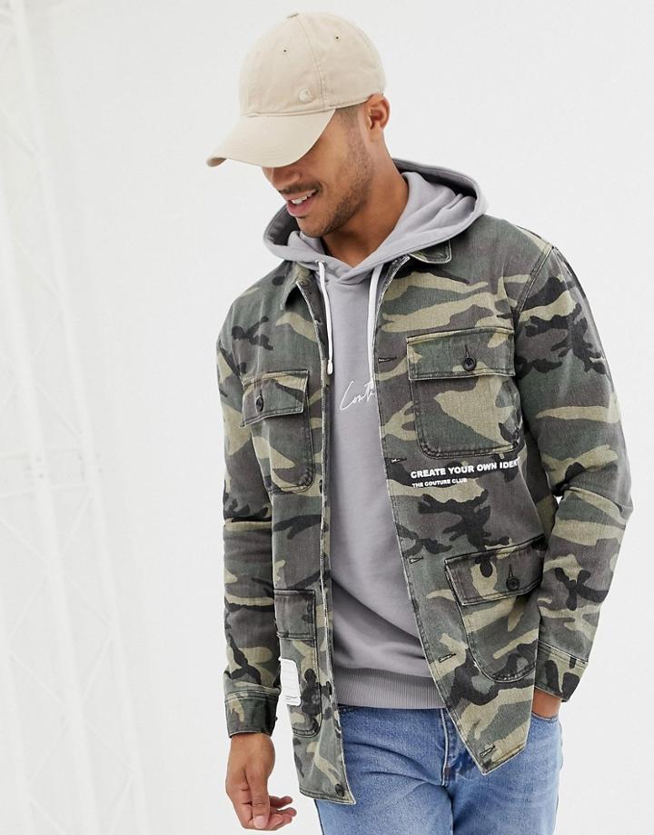 The Couture Club Camo Jacket - Green