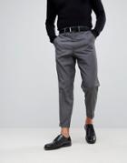 Only & Sons Smart Pants In Balloon Fit - Gray