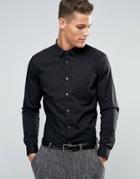 Esprit Stretch Fit Shirt - Black
