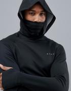 Asos 4505 Hoodie With Neck Warmer - Black