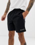 Parlez Kirk Short With Embroidered Logo In Black