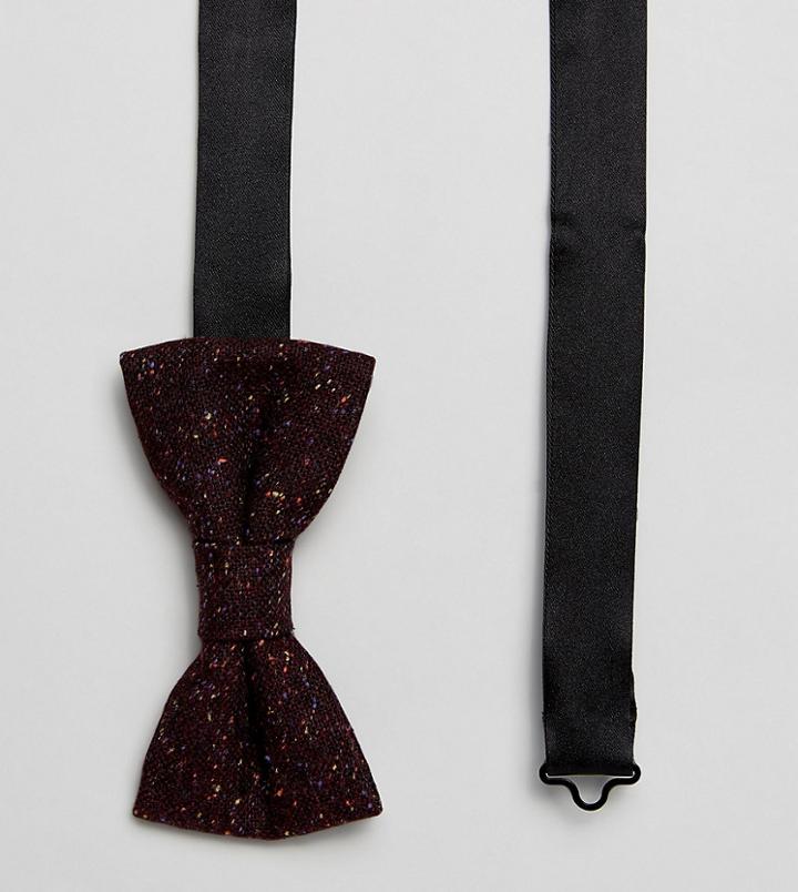 Heart & Dagger Tweed Bow Tie - Red