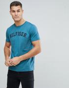 Tommy Hilfiger Front Logo T-shirt In Blue - Blue