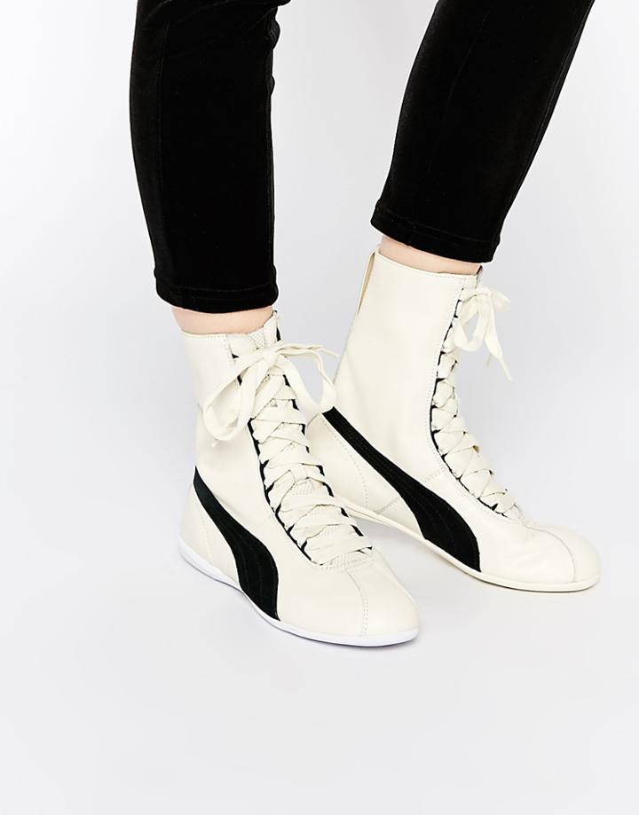 Puma Eskiva Hi White Sneakers - White
