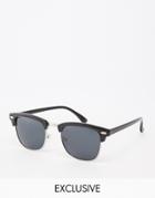 D-struct Retro Sunglasses - Black