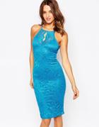 Amy Childs Jenna Lace Midi Dress - Turquoise