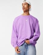 Weekday Oversized Sweatshirt In Lilac-purple