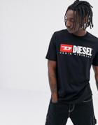 Diesel T-just-division T-shirt In Black - Black