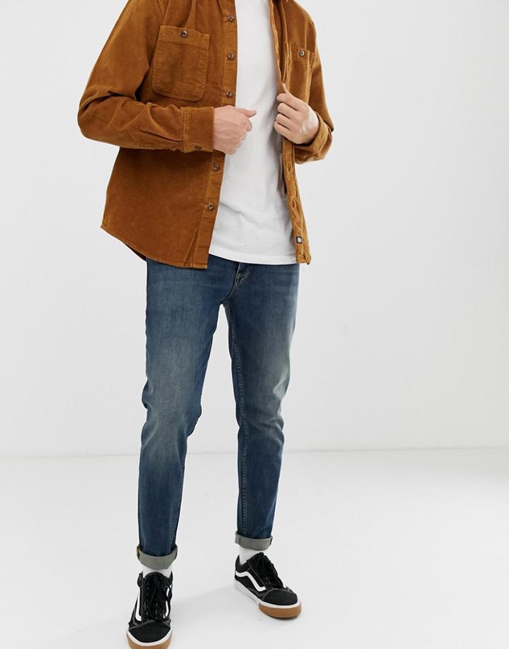 Asos Design Slim Jeans In Dark Wash