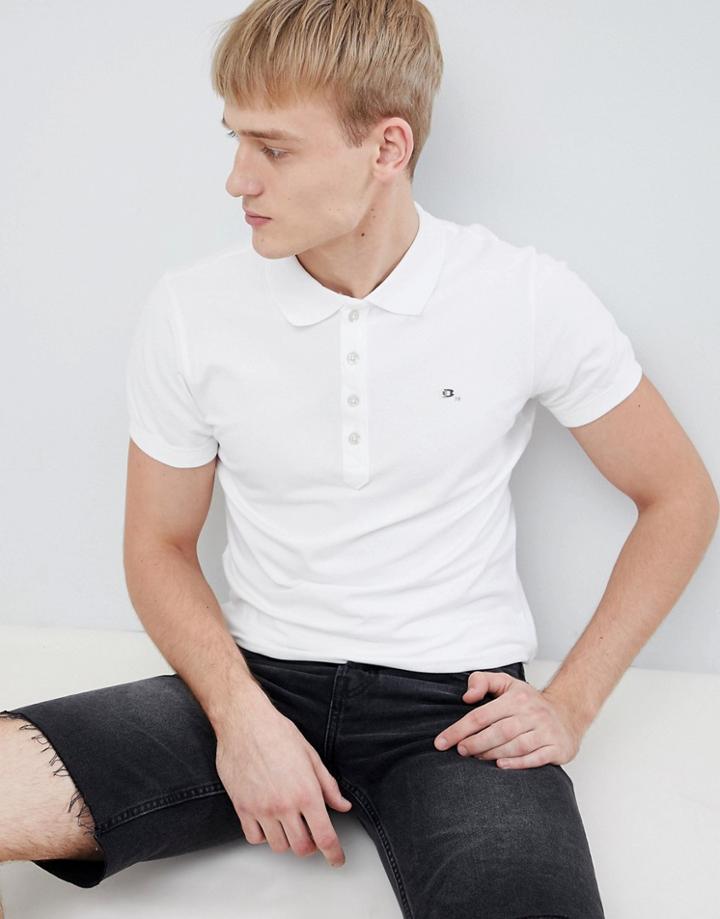 Diesel T-heal Polo White - Gray