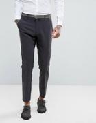Asos Wedding Skinny Suit Pant In Charcoal - Black