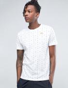 Kappa T-shirt With All Over Polka Dot - White