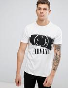 New Look T-shirt With Nirvana Print In White - White