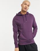 Asos Design Organic Hoodie In Purple