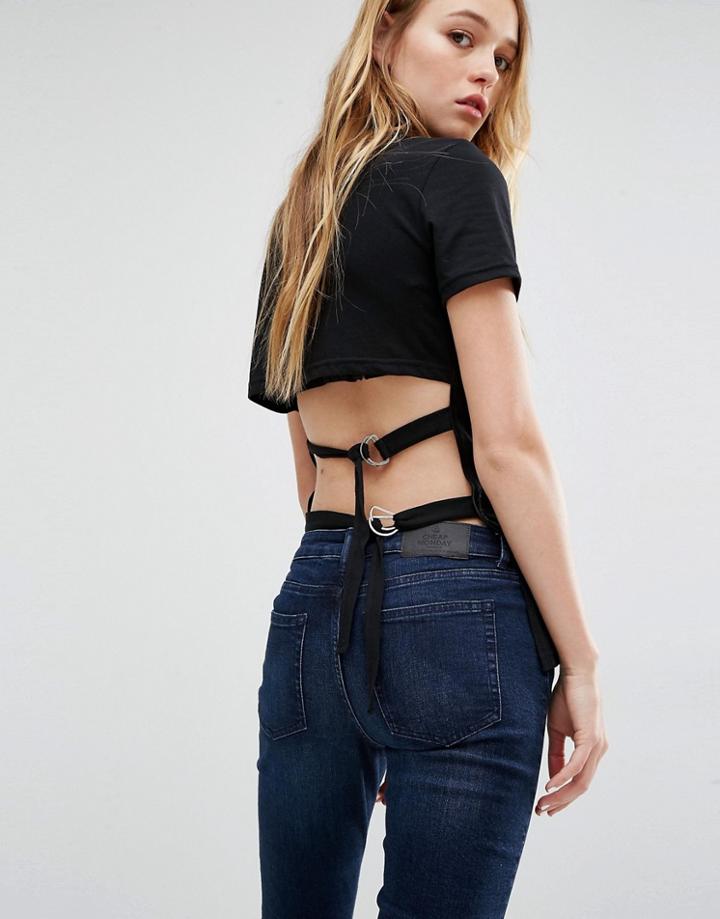 Cheap Monday Asymmetric D-ring Top - Black
