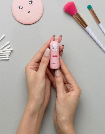 In Unicorns We Trust Bunny Lip Balm - Strawberry - Clear