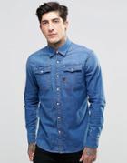 G-star Landoh Clean Denim Shirt - Blue
