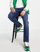 River Island 2-pack Straight Jeans In Black And Blue