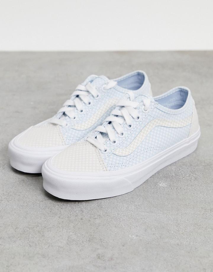Vans Style 36 Pastel Checkerboard Sneakers In Blue/white-blues