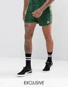 Puma Retro Football Shorts In Green Exclusive To Asos 57658002 - Green