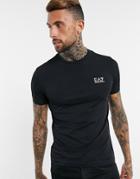 Armani Ea7 Core Id Small Logo T-shirt In Black