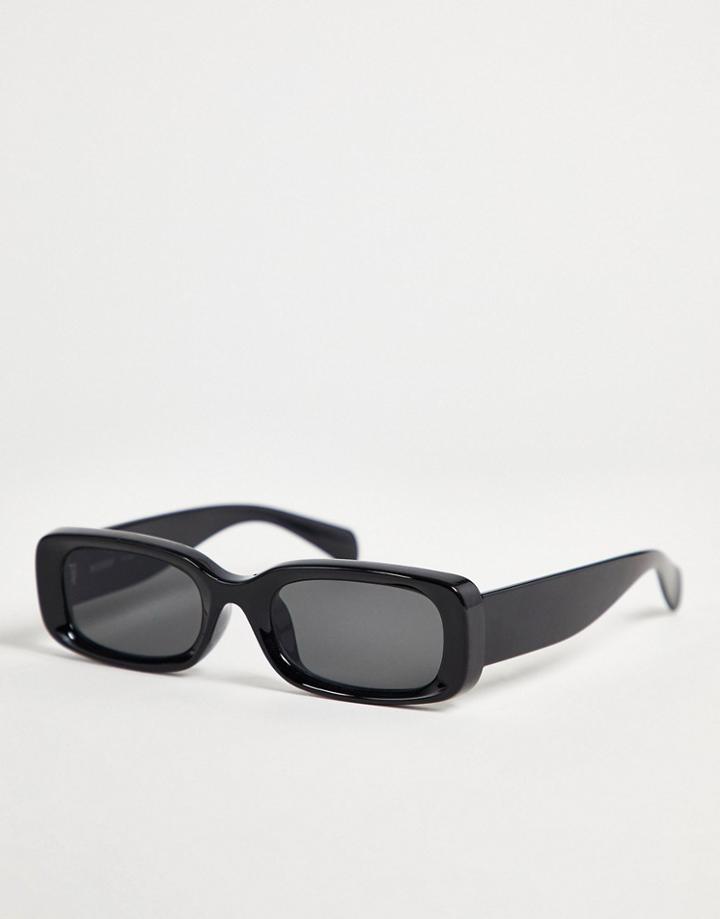Weekday Cruise Square Sunglasses In Black