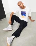 Nicce Paradiso Print T-shirt In White